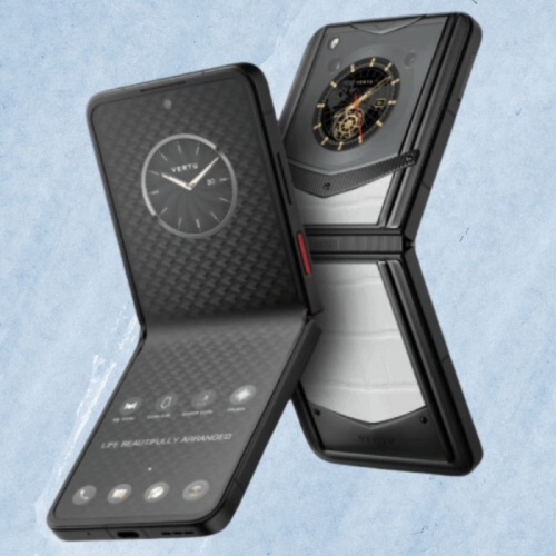 VERTU IRONFLIP CREAMY WHITE ALLI BES FEE ALLIGATOR SKIN